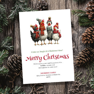 Carte de vœux de Noël mignonne aux aquarelles de p