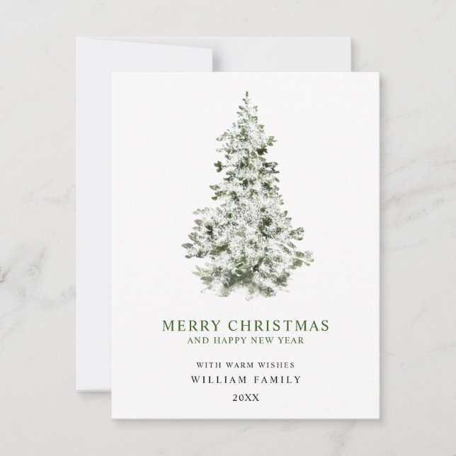 Carte de vœux de Noël minimaleiste Joyeux Noël (Devant)