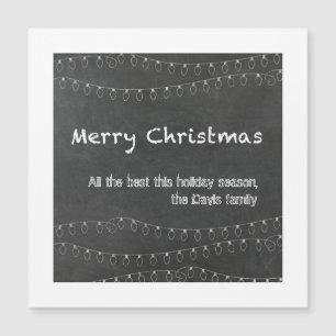 Carte de vœux de Noël modèle tableau noir
