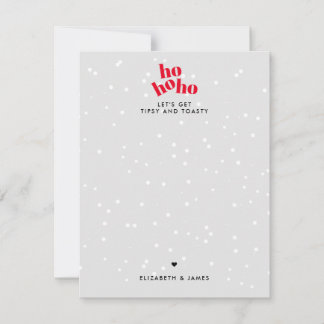 Carte de vœux de Noël moderne Hohoho