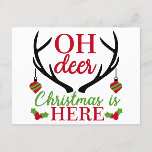 Carte de vœux de Noël Oh Deer