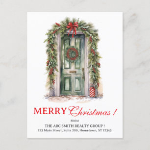 Carte de vœux de Noël ou de fêtes pour l'immobilie