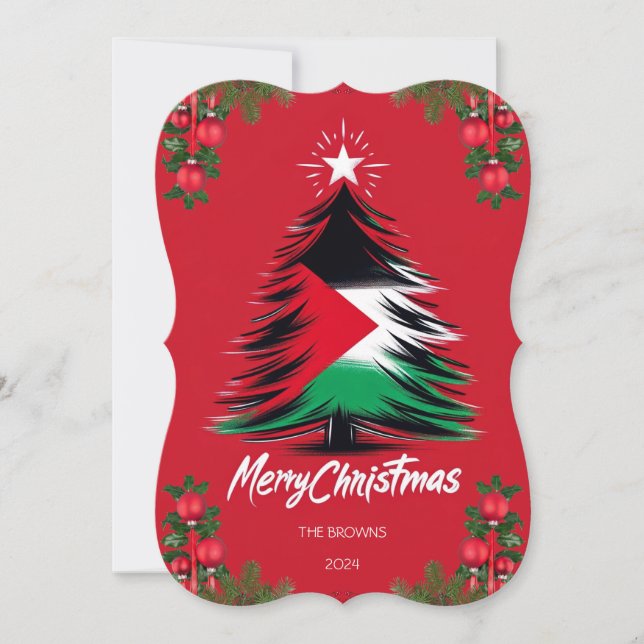 Carte de voeux de Noël PALESTINE (Devant)