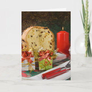 Carte de voeux de Noël Panettone