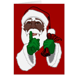 Carte de voeux de Noël personnalisée Black Père No