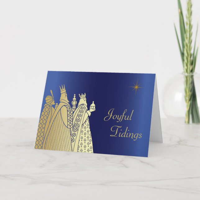 Carte de voeux de Noël personnalisée pour trois ho (Devant)