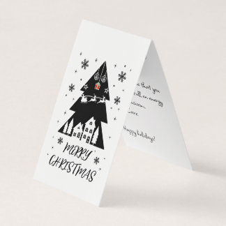 Carte de voeux de Noël pliable personnalisable