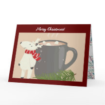 Carte de voeux de Noël pliée