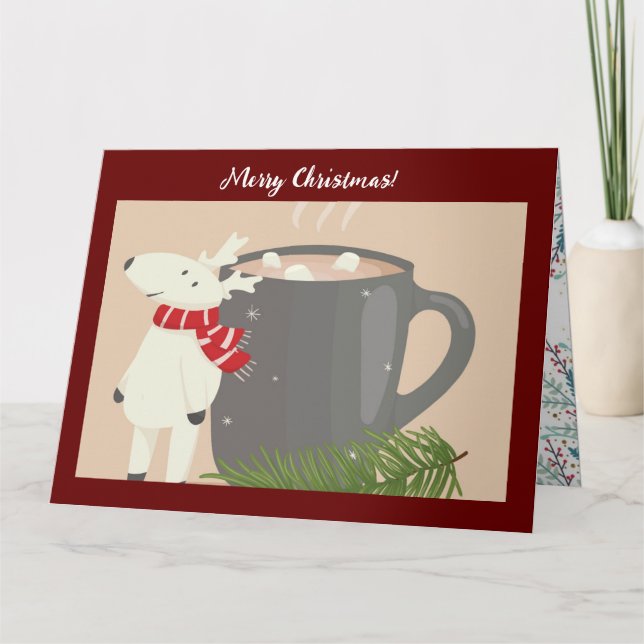 Carte de voeux de Noël pliée (Devant)