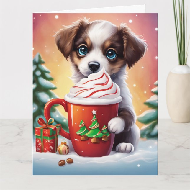 Carte de voeux de Noël pliée (Devant)