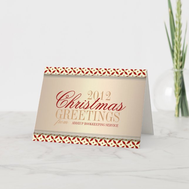 Carte de voeux de Noël Poinsettia (Devant)