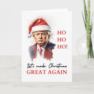 Carte de voeux de Noël politique amusante de Trump
