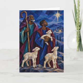Carte de vœux de Noël pour bergers Black Christmas