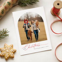 Carte de vœux de Noël pour famille de 5 personnes