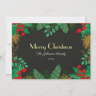 Carte de voeux de Noël pour la famille, les amis -