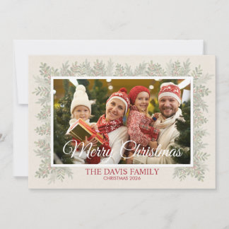 Carte de vœux de Noël pour la famille (personnalis
