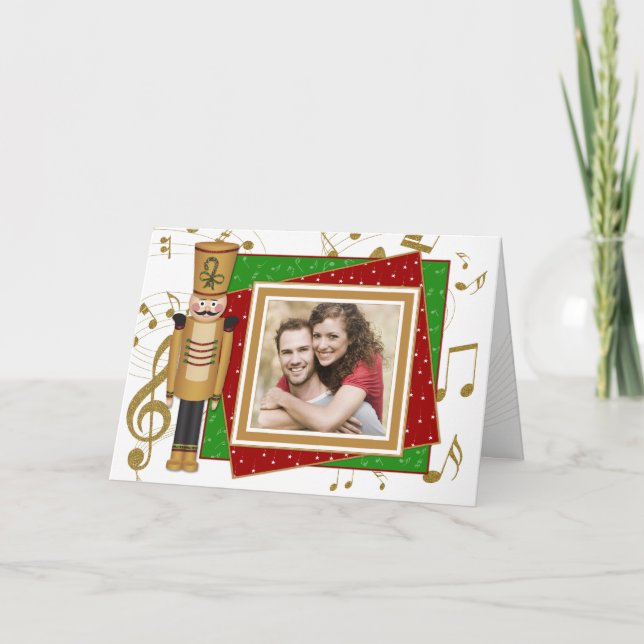 Carte de voeux de Noël pour le soldat de jouets (Devant)