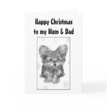 Carte de voeux de Noël pour maman et papa