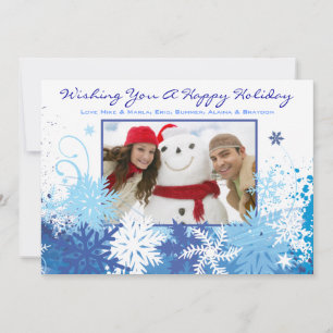 Carte de vœux de Noël pour photo de famille FLCON