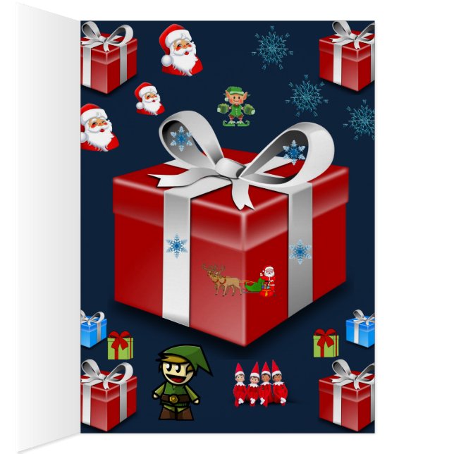 Carte de voeux de Noël pour tous les enfants (Intérieur (Droit))