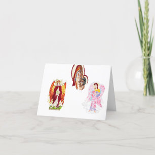 Carte de vœux de Noël : Religieuse