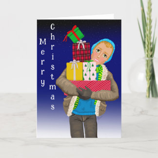 Carte de voeux de Noël romantique pour elle