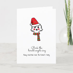 Carte de voeux de Noël Scottie Dog personnalisée