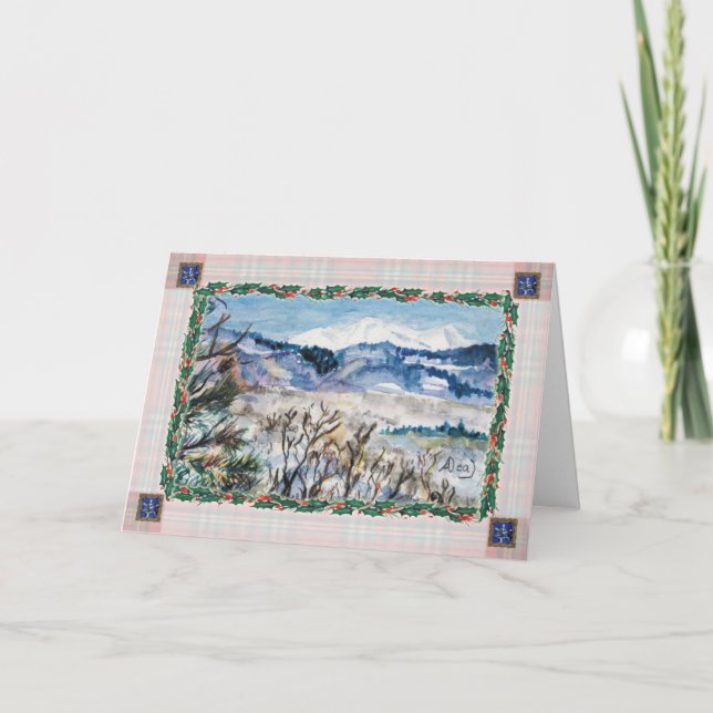 Carte de voeux de Noël Snowy Colorado (Devant)