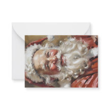 Carte de vœux de Noël Sourires du Père Noël