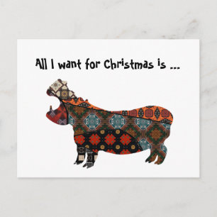 Carte de vœux de Noël Tout ce que je veux
