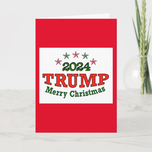 Carte de voeux de Noël Trump 2024 (Devant)