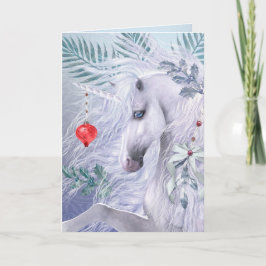 Carte de voeux de Noël Unicorn Deluxe