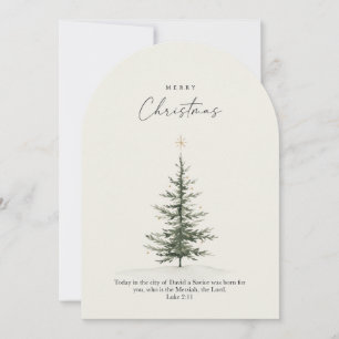 Carte de vœux de Noël vierge avec verset biblique