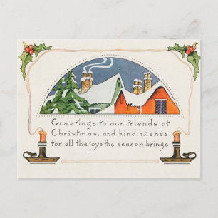 Carte de voeux de Noël Vintage
