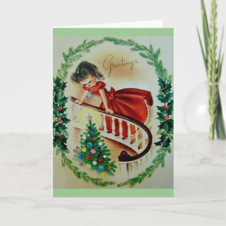 Carte de voeux de Noël Vintage