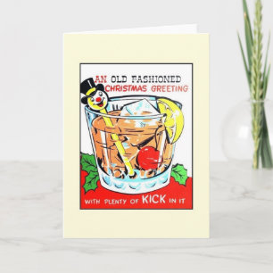 Carte de voeux de Noël Whimsical vintage