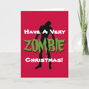 Carte de voeux de Noël ZOMBIE