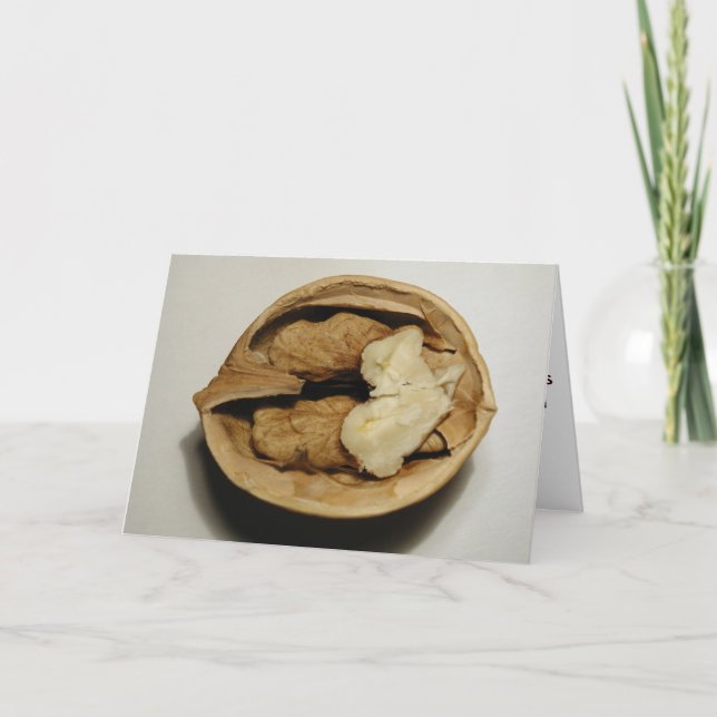 Carte de voeux de noix (Devant)