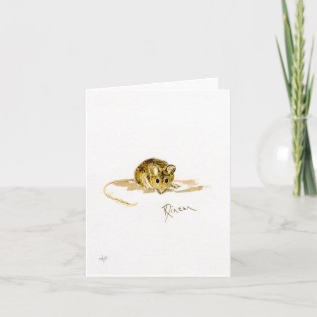 Carte de voeux de note/de souris (Devant)