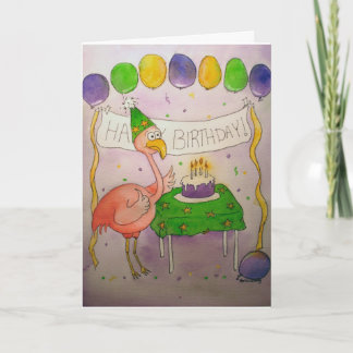Carte de voeux de papier de joyeux anniversaire