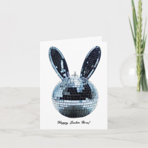 Carte de voeux de Pâques du boule Disco mignonne p