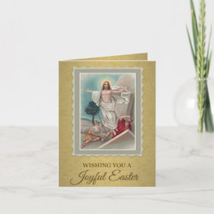Carte de vœux de Pâques joyeuse et heureuse 208