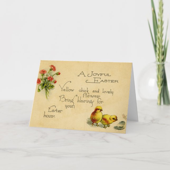 Carte de voeux de Pâques (vers 1915) (Devant)