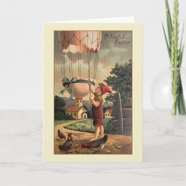 Carte de voeux de Pâques victorienne (Devant)