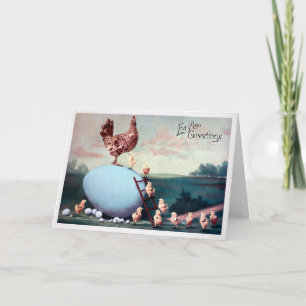 Carte de voeux de Pâques vintage