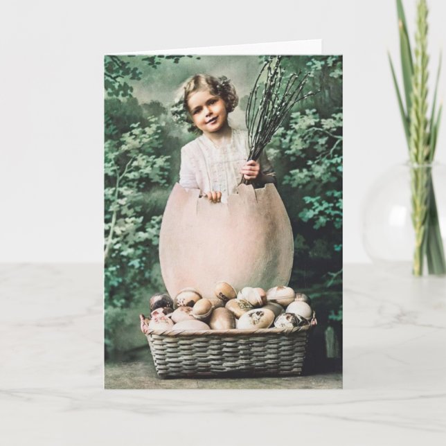 Carte de voeux de Pâques vintage (Devant)