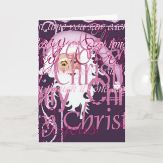 Carte de voeux de Père Noël de Joyeux Noël