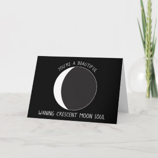 Carte de voeux de phase Crescent MOON