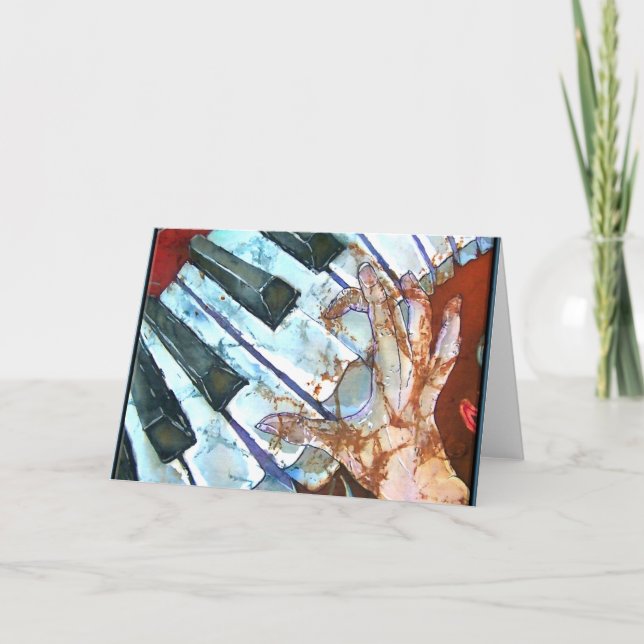 CARTE DE VOEUX DE PIANO (Devant)