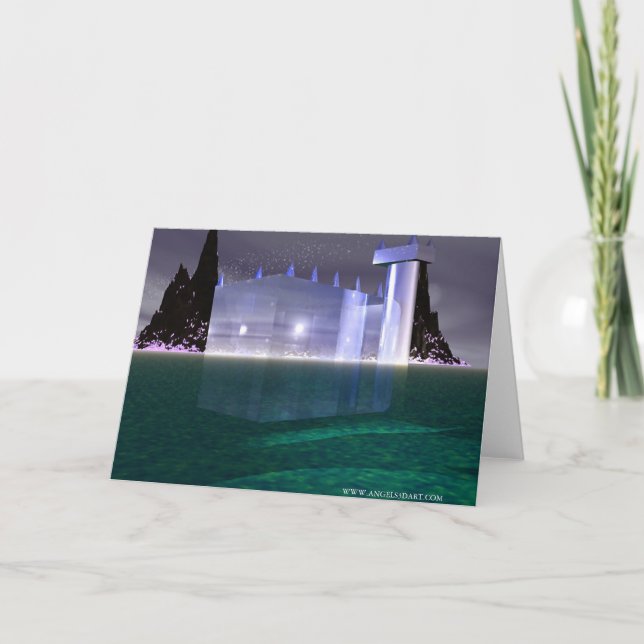 Carte de voeux de plafond en verre (Devant)